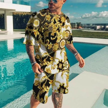 Men 2025 Summer Short Baroque Tracksuit - Tracksuit - Polaris - Mad Fly Essentials