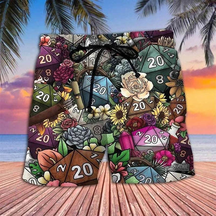 Men 3D Abstract Mushroom Hawaiian Boardshorts - Boardshorts - Beach Fellow - Mad Fly Essentials