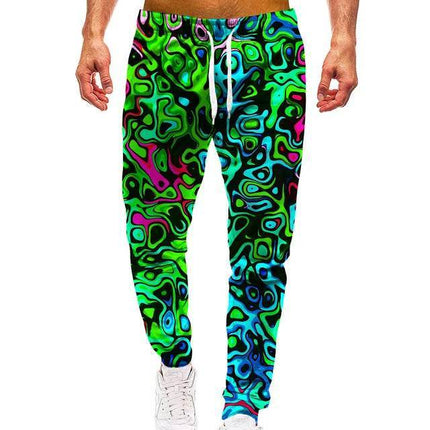 Men 3D Abstract Smart Casual Cargo Pants - Cargo Pants - Animal Elements - Mad Fly Essentials