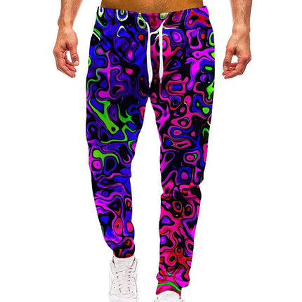 Men 3D Abstract Smart Casual Cargo Pants - Cargo Pants - Animal Elements - Mad Fly Essentials