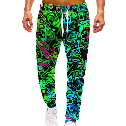 Men 3D Abstract Smart Casual Cargo Pants - Cargo Pants - Animal Elements - Mad Fly Essentials