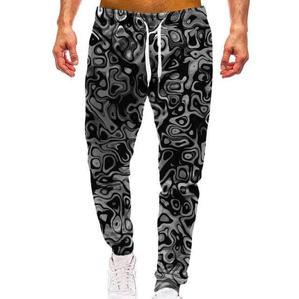 Men 3D Abstract Smart Casual Cargo Pants - Cargo Pants - Animal Elements - Mad Fly Essentials