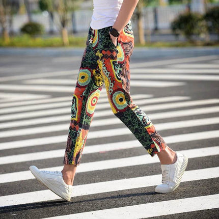 Men 3D Activewear Paisley S - 6XL Linen Pants - Pants - SeaBreeze - Mad Fly Essentials