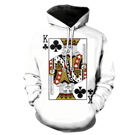 Men 3D Casual Poker Card King Hoodies - Hoodies - TrendSetter - Mad Fly Essentials
