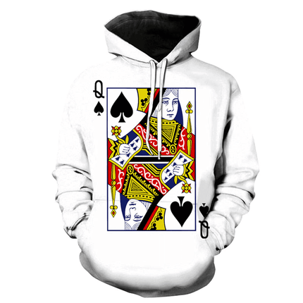 Men 3D Casual Poker Card King Hoodies - Hoodies - TrendSetter - Mad Fly Essentials