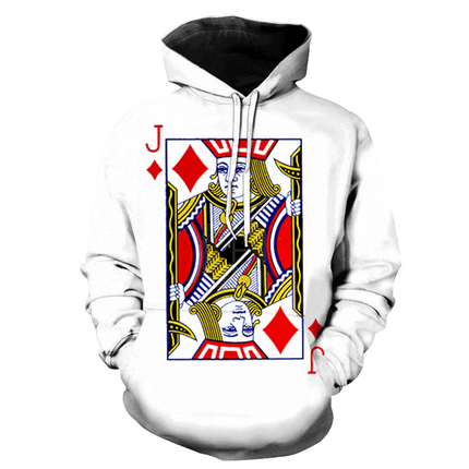 Men 3D Casual Poker Card King Hoodies - Hoodies - TrendSetter - Mad Fly Essentials