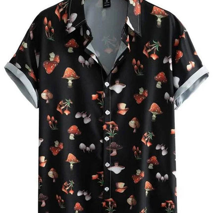 Men 3D Fashion Alien UFO Lapel Shirt - Shirt - TrendSetter - Mad Fly Essentials