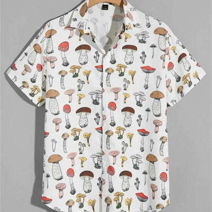 Men 3D Fashion Alien UFO Lapel Shirt - Shirt - TrendSetter - Mad Fly Essentials