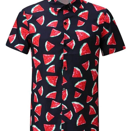 Men 3D Fashion Alien UFO Lapel Shirt - Shirt - TrendSetter - Mad Fly Essentials