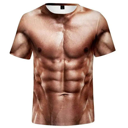 Men 3D Fashion Muscle Quick - Dry Summer Shirt - Shirt - Favocent - Mad Fly Essentials