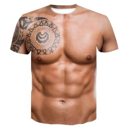 Men 3D Fashion Muscle Quick - Dry Summer Shirt - Shirt - Favocent - Mad Fly Essentials