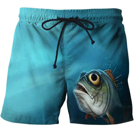 Men 3D Fish Animal Boardshorts - Boardshorts - Gothica - Mad Fly Essentials