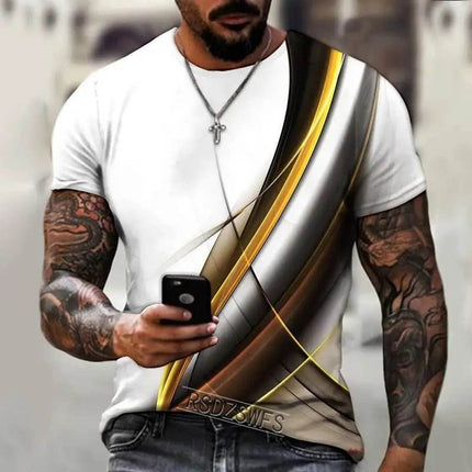 Men Psychedelic Flame Aurora 3D Summer Shirt - Shirt - oufisun - Mad Fly Essentials