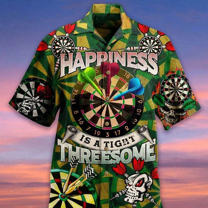 Men 3D Hawaiian Darts Beach Shirt – Mad Fly Essentials