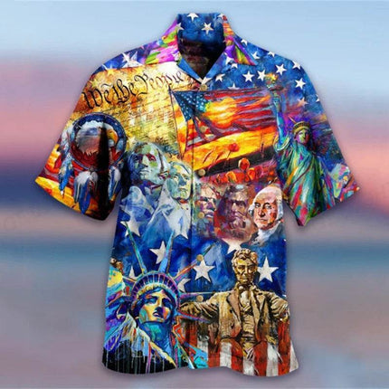 Men 3D Hawaiian American Animal Party Shirt - Shirt - TrendSetter - Mad Fly Essentials