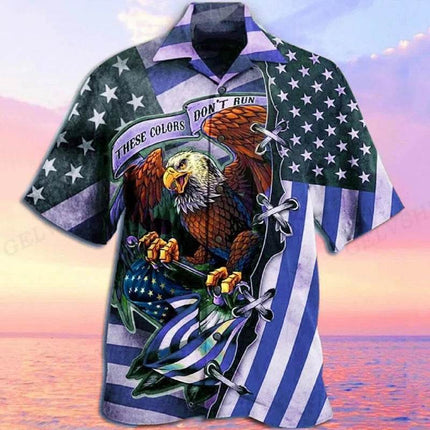 Men 3D Hawaiian American Animal Party Shirt - Shirt - TrendSetter - Mad Fly Essentials
