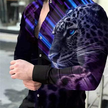 Men 3D Interwoven Business Casual Hawaiian Shirt - Shirt - BC - Mad Fly Essentials