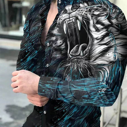 Men 3D Interwoven Business Casual Hawaiian Shirt - Shirt - BC - Mad Fly Essentials