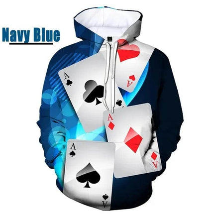 Men King Poker Graphics 3D Hoodies - Hoodies - oufisun - Mad Fly Essentials