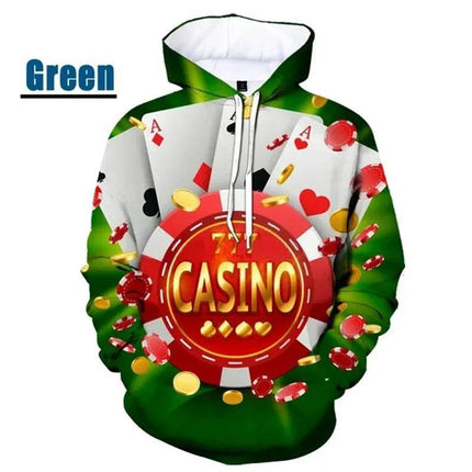 Men King Poker Graphics 3D Hoodies - Hoodies - oufisun - Mad Fly Essentials