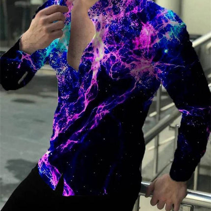 Men 3D Luxury Long Hawaiian Shirt - Shirt - TrendSetter - Mad Fly Essentials