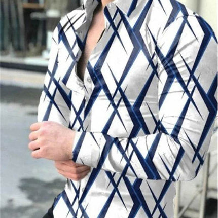 Men 3D Luxury Long Hawaiian Shirt - Shirt - TrendSetter - Mad Fly Essentials