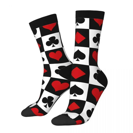 Men 3D Playing Poker Card Crew Socks - Socks - TrendSetter - Mad Fly Essentials