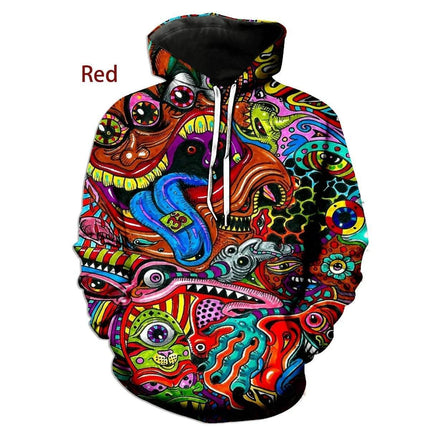 Men 3D Psychedelic Graffiti Hoodies - Hoodies - Fitness Essentials - Mad Fly Essentials