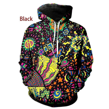 Men 3D Psychedelic Graffiti Hoodies - Hoodies - Fitness Essentials - Mad Fly Essentials