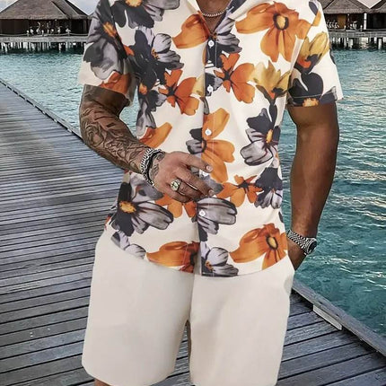 Men 3D Retro Casual Oversized Tracksuit - Tracksuit - Beach Fellow - Mad Fly Essentials