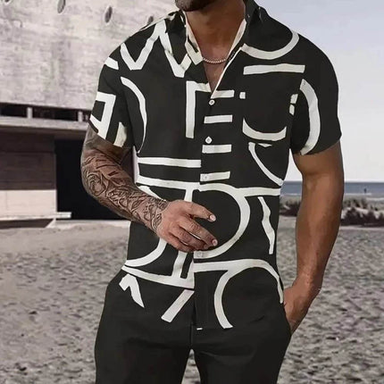 Men 3D Retro Casual Tracksuit - Mad Fly Essentials