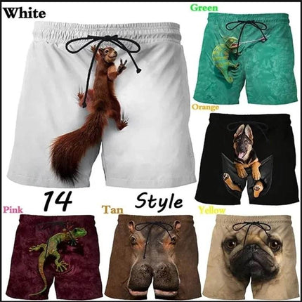 Men 3D Summer Animal Pattern Boardshorts - Boardshorts - TrendSetter - Mad Fly Essentials