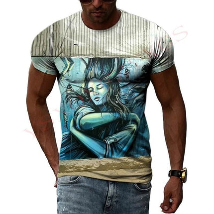 Men 3D Summer Street Art Graffiti Shirt - Shirt - Gioio - Mad Fly Essentials