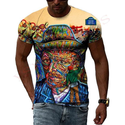 Men 3D Summer Street Art Graffiti Shirt – Mad Fly Essentials