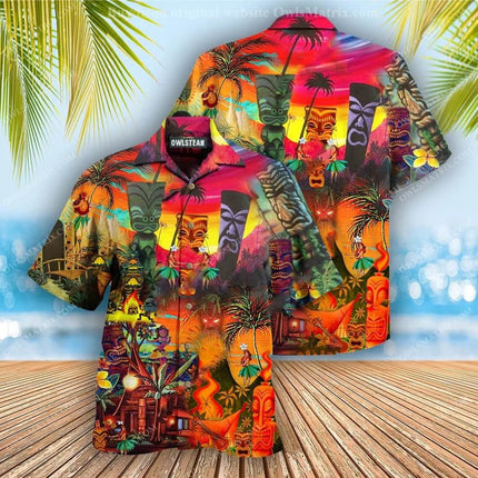 Men 3D Tiki Fashion Hawaiian Party Shirt - Shirt - Animal Elements - Mad Fly Essentials