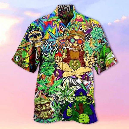 Men 3D Tiki Fashion Hawaiian Party Shirts - Mad Fly Essentials