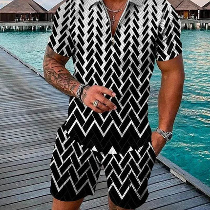 Men 3D Summer King Tracksuit Set - Mad Fly Essentials