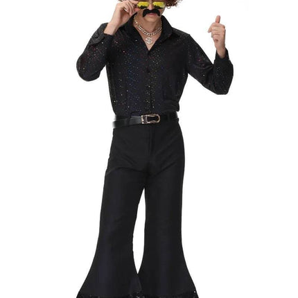 Men 70s Retro Couple Cosplay Costume Outfits - Mad Fly Essentials