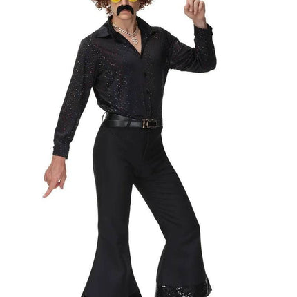 Men 70s Retro Couple Cosplay Costume Outfits - Mad Fly Essentials