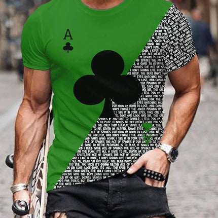 Men Vintage Ace of Spades Poker Graphic Shirt - Shirt - Sea Giant - Mad Fly Essentials
