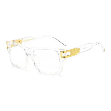 Men Alloy Hinge Square Frame Sunglasses - Men Sunglasses - MERCELYN - Mad Fly Essentials