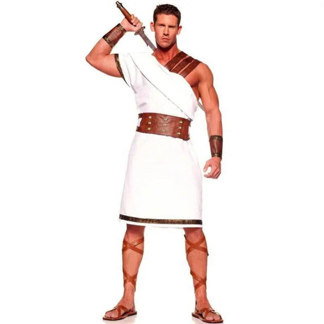 Men Ancient Greek Roman Gladiator Costume - Costume - Costumes Plus - Mad Fly Essentials