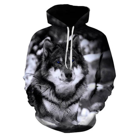 Men Animal Wolf Long Casual 3D Hoodies - Hoodies - Favocent - Mad Fly Essentials