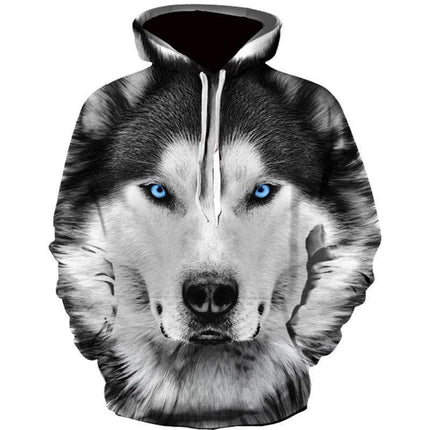 Men Animal Wolf Long Casual 3D Hoodies - Hoodies - Favocent - Mad Fly Essentials