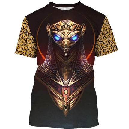 Men Anubis Egyptian god 3D Graphic Shirt - Shirt - oufisun - Mad Fly Essentials