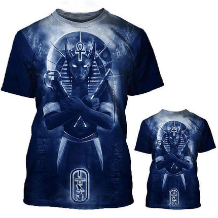 Men Anubis Egyptian god 3D Graphic Tees - Mad Fly Essentials