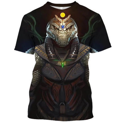 Men Anubis Egyptian god 3D Graphic Shirt - Shirt - oufisun - Mad Fly Essentials
