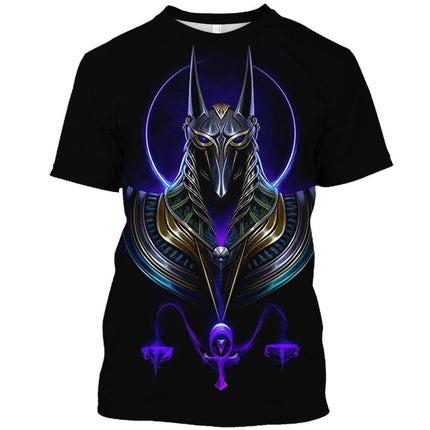 Men Anubis Egyptian 3D Graphic Shirt - Mad Fly Essentials