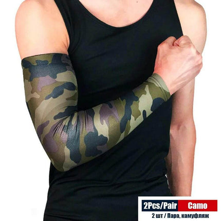 Men Arm Sleeves Compression Elbow Cover Fitness Essentials - Mad Fly Essentials