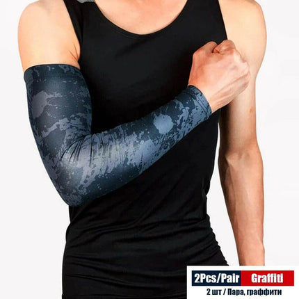 Men Arm Sleeves Compression Elbow Cover Fitness Essentials - Fitness Essentials - SPOSAFE - Mad Fly Essentials